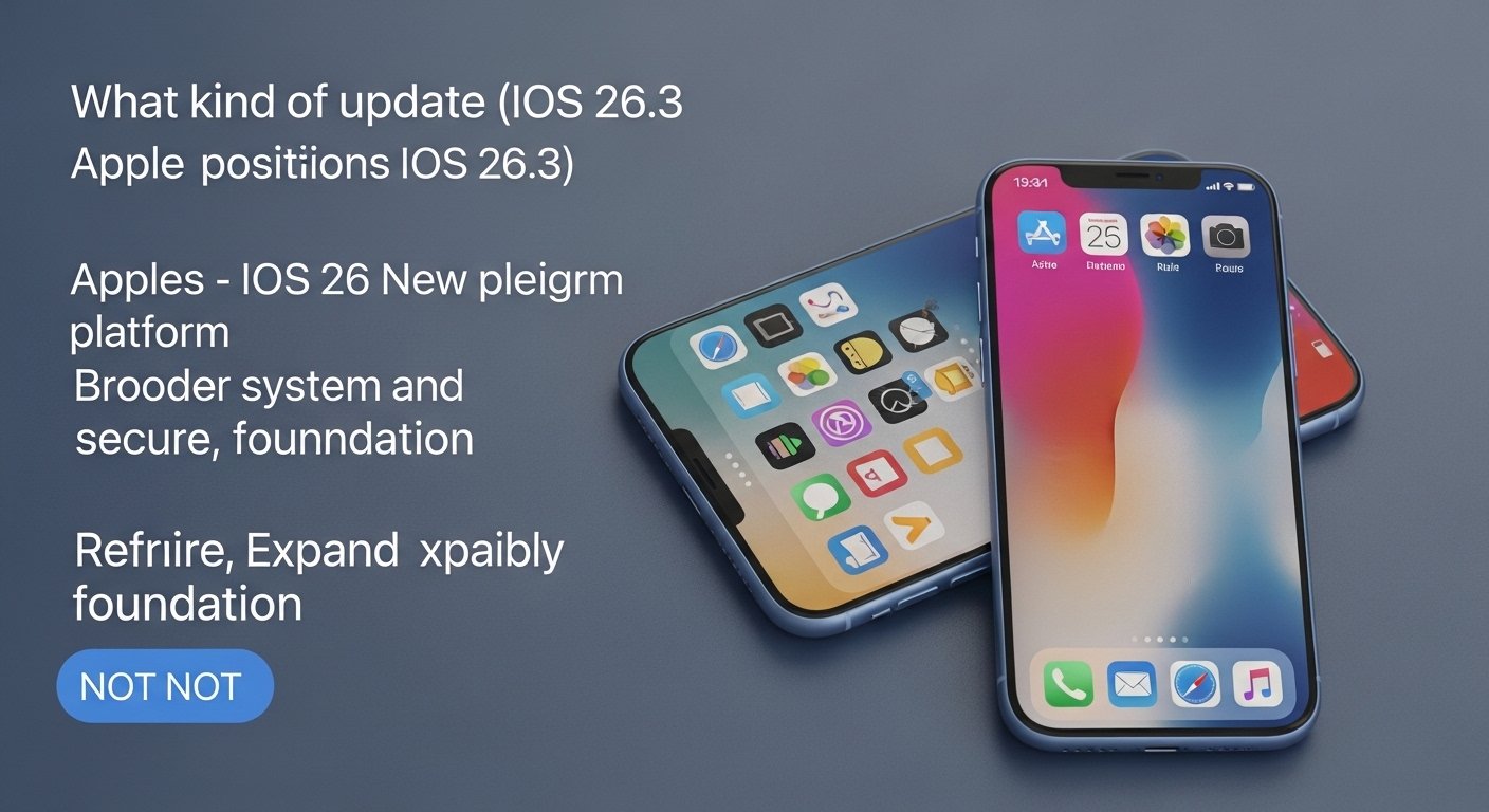 iOS 26.3 New apple iphone