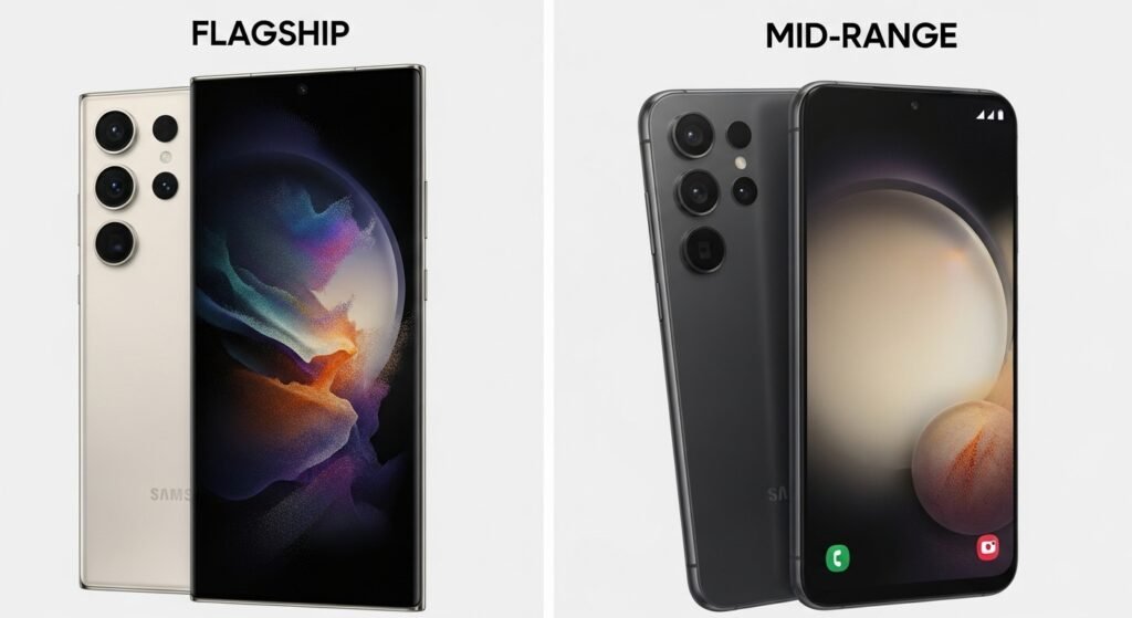 Samsung flagship mid-range