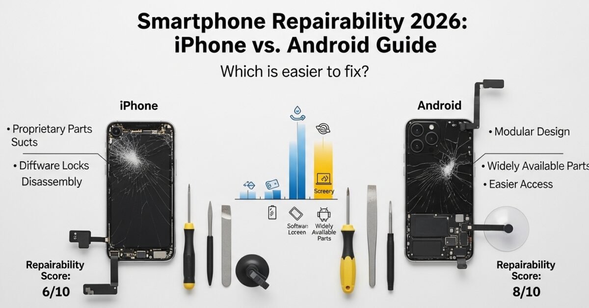 Smartphone Repairability iPhone Android EU repair