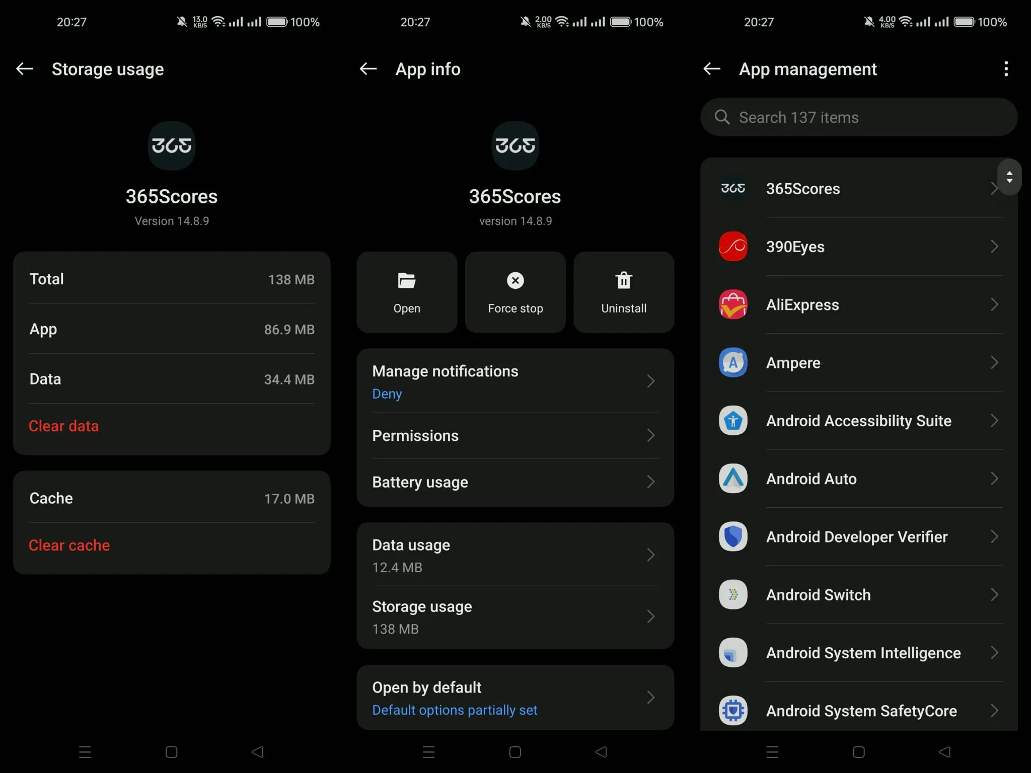 Clear Cache and Temporary App Files